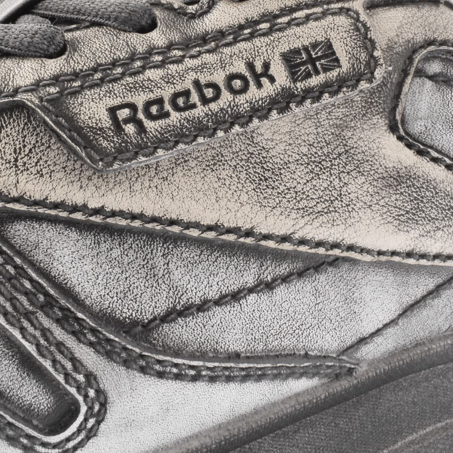 Reebok classic leather silver discount